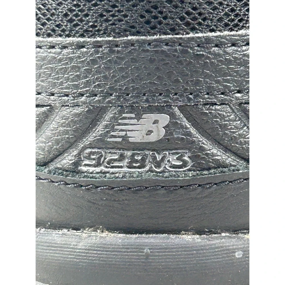 New Balance 928v3 Women 10.5D Men 9D Black Leather Walking Shoes‎ WW928BK3